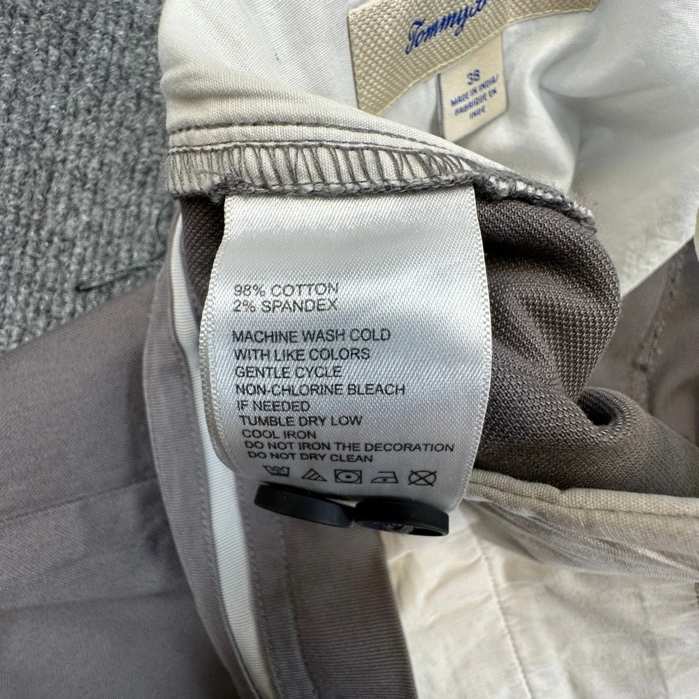 Tommy Bahama Ocean Ranch Flat Front Pants Men 38x32 Cave Gray Cotton Stretch NEW